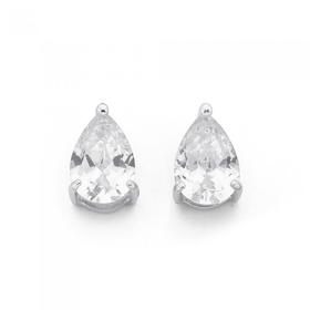 Silver-Cubic-Zirconia-Studs on sale