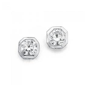 Sterling-Silver-Cubic-Zirconia-Earrings on sale