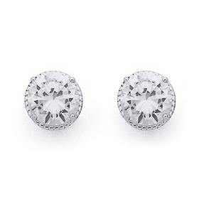 Sterling-Silver-Cubic-Zirconia-Studs on sale