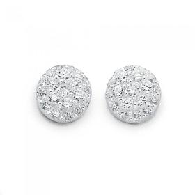 Sterling-Silver-Pave-Cubic-Zirconia-Ball-Stud-Earrings on sale