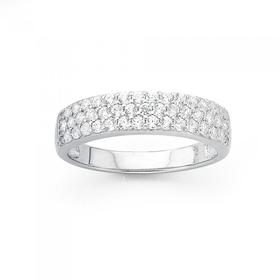 Silver-Pave-Cubic-Zirconia-Dress-Ring on sale