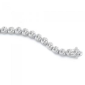 Sterling-Silver-Cubic-Zirconia-Tennis-Bracelet on sale