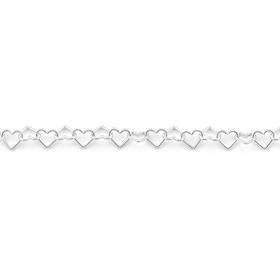 Sterling-Silver-26cm-Linked-Hearts-Anklet on sale