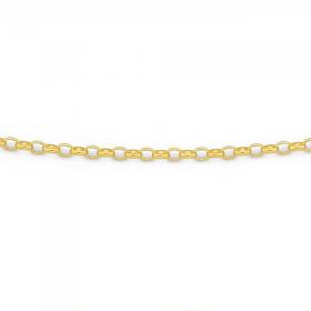 9ct-Gold-50cm-Solid-Oval-Belcher-Chain on sale