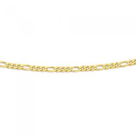 9ct-Gold-60cm-Solid-Figaro-31-Chain on sale