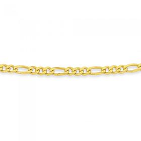 Solid-9ct-Gold-45cm-31-Figaro-Chain on sale