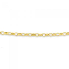 9ct-Gold-45cm-Solid-Oval-Belcher-Chain on sale