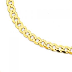 Solid-9ct-Gold-55cm-Flat-Bevelled-Curb-Chain on sale