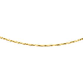 Solid+9ct+Gold%2C+45cm+Tight+Convex+Curb+Chain