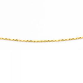 9ct-Gold-45cm-Solid-Box-Chain on sale