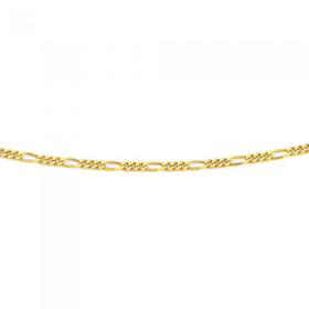 9ct-Gold-50cm-Solid-Figaro-31-Chain on sale