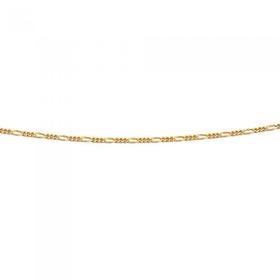 Solid-9ct-Gold-40cm-31-Figaro-Chain on sale