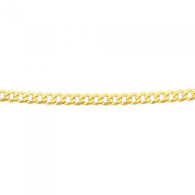 Solid-9ct-Gold-45cm-Flat-Curb-Chain on sale