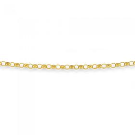 9ct-Gold-50cm-Solid-Round-Belcher-Chain on sale