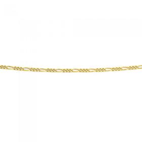 Solid-9ct-Gold-45cm-Figaro-Chain on sale