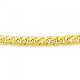 Solid-9ct-Gold-50cm-Convex-Curb-Chain on sale