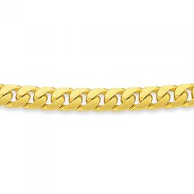 Solid-9ct-Gold-55cm-Convex-Curb-Chain on sale