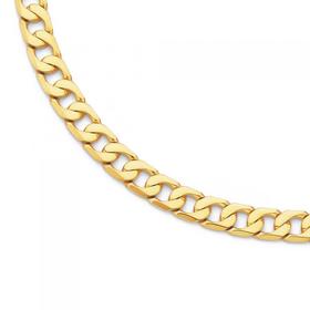 9ct-Gold-50cm-Solid-Curb-Chain on sale