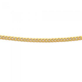 9ct-Gold-50cm-Solid-Curb-Chain on sale