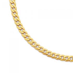 9ct-Gold-55cm-Solid-Curb-Chain on sale