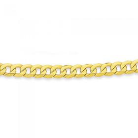 Solid-9ct-Gold-50cm-Flat-Curb-Chain on sale