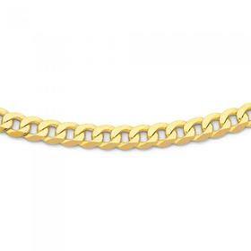 Solid-9ct-Gold-70cm-Flat-Curb-Chain on sale