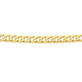 Solid-9ct-Gold-60cm-Bevelled-Curb-Chain on sale