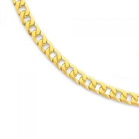 Solid-9ct-Gold-50cm-Bevelled-Curb-Chain on sale