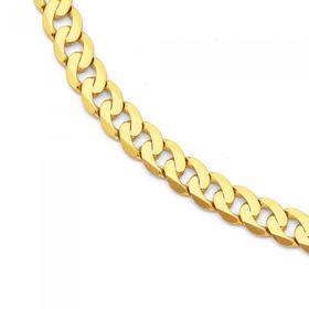 9ct-Gold-Mens-55cm-Solid-Curb-Chain on sale