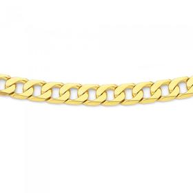 9ct-Gold-60cm-Solid-Curb-Gents-Chain on sale