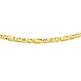 9ct-Gold-50cm-Hollow-Marine-Chain on sale