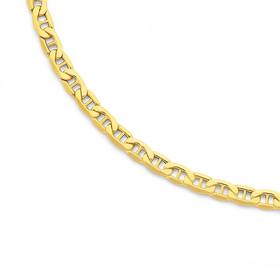 9ct-Gold-45cm-Flat-Marine-Chain on sale