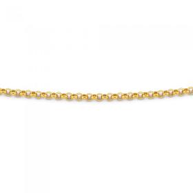 9ct-Gold-45cm-Round-Belcher-Chain on sale