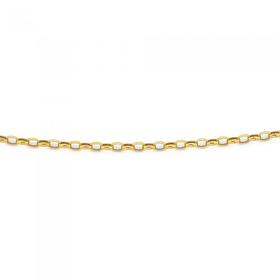 9ct-Gold-45cm-Oval-Belcher-Chain on sale