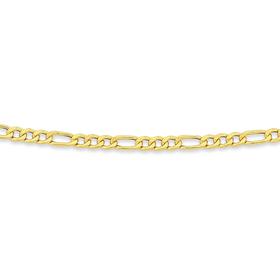 9ct-Gold-45cm-Figaro-31-Chain on sale