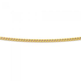 9ct+Gold+50cm+Curb+Chain