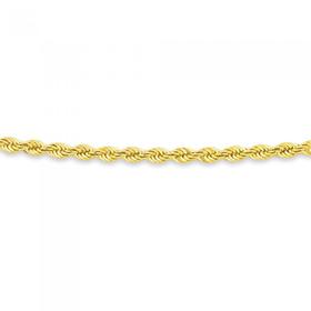 9ct-Gold-55cm-Rope-Chain on sale