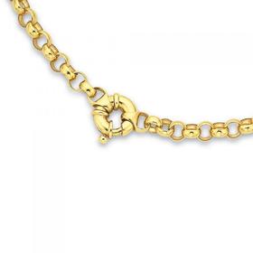 Solid-9ct-Gold-45cm-Belcher-Chain-with-Bolt-Ring on sale