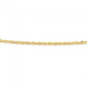 9ct-Gold-45cm-Solid-Criss-Cross-Chain on sale