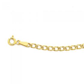 9ct-Gold-19cm-Curb-Bracelet on sale