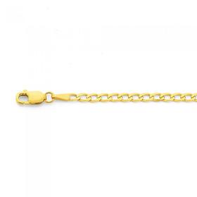 Solid-9ct-Gold-19cm-Open-Curb-Bracelet on sale