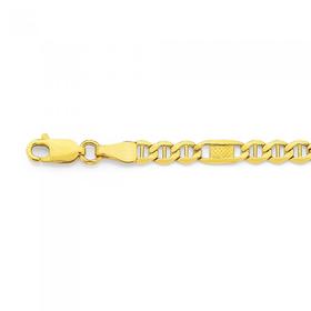 9ct-Gold-21cm-Marine-Bracelet on sale