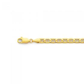 9ct-Gold-19cm-Flat-Marine-Bracelet on sale