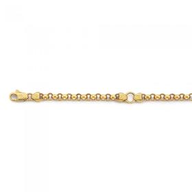 Solid-9ct-Gold-19cm-Engraved-Belcher-Bracelet on sale