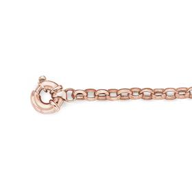 9ct-Rose-Gold-Solid-Belcher-Bolt-Ring-Bracelet on sale