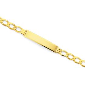 9ct-20cm-Oval-Curb-Identity-Bracelet on sale