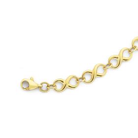 9ct-19cm-Hollow-Infinity-Bracelet on sale