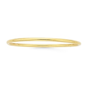 9ct+Gold+3mm+Wide+Golf+Bangle