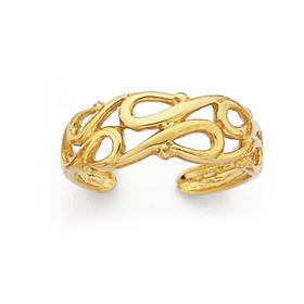 9ct-Gold-Toe-Ring on sale