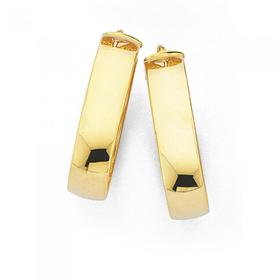 9ct-Gold-20mm-Polished-Hoop-Earrings on sale